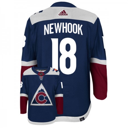 Colorado Avalanche Hockeydrakt Alex Newhook 18 Navy Tredje Adidas Authentic - Herre